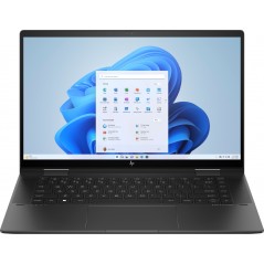 Bærbar computer med skærm på 14 og 15,6 tommer - HP ENVY x360 15-fh0035no 15.6" Full HD Touch Ryzen 7 16 GB 512GB SSD Windows 11 Nightfall Black