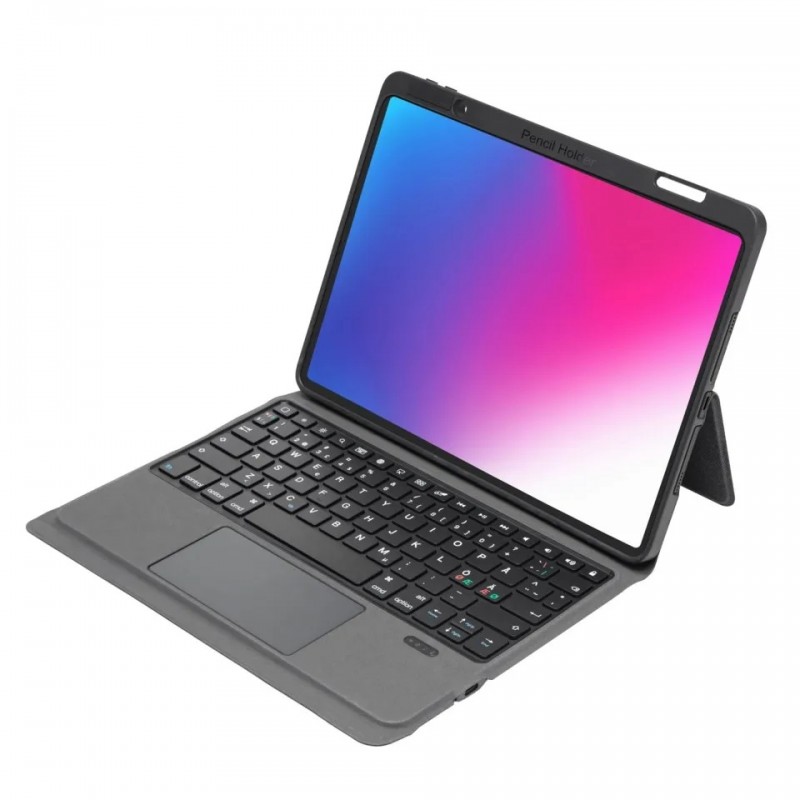 Tastatur til tablets - Linocell-etui med tastatur til iPad 10.2 (2021/2020/2019), iPad Pro 10.5, iPad Air 2019, 10.5 Pro 2017