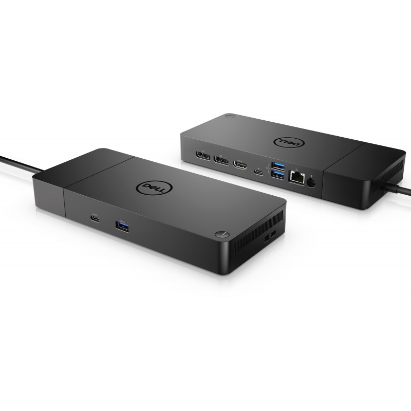 USB-C-dockingstation - Dell USB-C universal dockingstation WD19S med understøttelse af 2 skærme inklusive 130 W oplader (brugt)