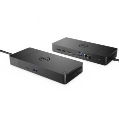 Dell USB-C universel dockingstation WD19TB med understøttelse af 2 skærme og Thunderbolt 180W oplader medfølger (brugt)