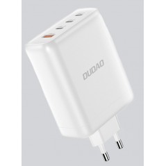 Strømadapter til hurtig opladning GaN med USB-C PD 140W 3x USB-C og 1x USB-A