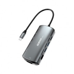 Dudao USB-C Hub 11-i-1 Multiport til HDMI/VGA/LAN/USB-adapter 60W PD