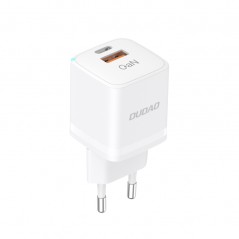 Dudao GaN 33W strømadapter til hurtig opladning med USB-C og USB-A