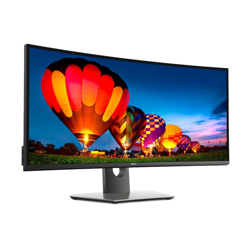 Brugte computerskærme - Dell UltraSharp U3417W 34" buet IPS-skærm 3440 x 1440 DP/HDMI/MDP (brugt med små ridser på skærm)