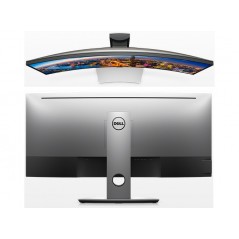 Brugte computerskærme - Dell UltraSharp U3417W 34" buet IPS-skærm 3440 x 1440 DP/HDMI/MDP (brugt med små ridser på skærm)