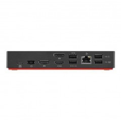 Lenovo USB-C-dockingstation til ThinkPad T14s G 2, X1 Carbon G 10 osv. uden AC-adapter og kabel (brugt)