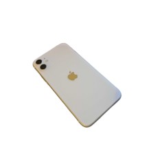 Brugt iPhone - iPhone 11 128GB White med 1 års garanti (brugt med mura) (nyt batteri)