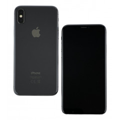 Brugt iPhone - iPhone X 64GB Space Gray med 1 års garanti (brugt) (glasknuser omkring kamera, monteret SKAL medfølger)