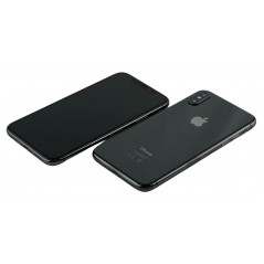 Brugt iPhone - iPhone X 64GB Space Gray med 1 års garanti (brugt) (glasknuser omkring kamera, monteret SKAL medfølger)