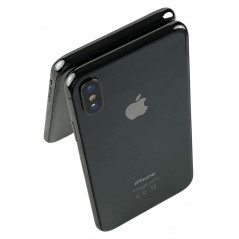 Brugt iPhone - iPhone X 64GB Space Gray med 1 års garanti (brugt) (glasknuser omkring kamera, monteret SKAL medfølger)