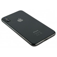 Brugt iPhone - iPhone X 64GB Space Gray med 1 års garanti (brugt) (glasknuser omkring kamera, monteret SKAL medfølger)