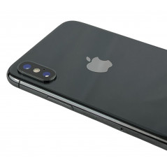 Brugt iPhone - iPhone X 64GB Space Gray med 1 års garanti (brugt) (glasknuser omkring kamera, monteret SKAL medfølger)