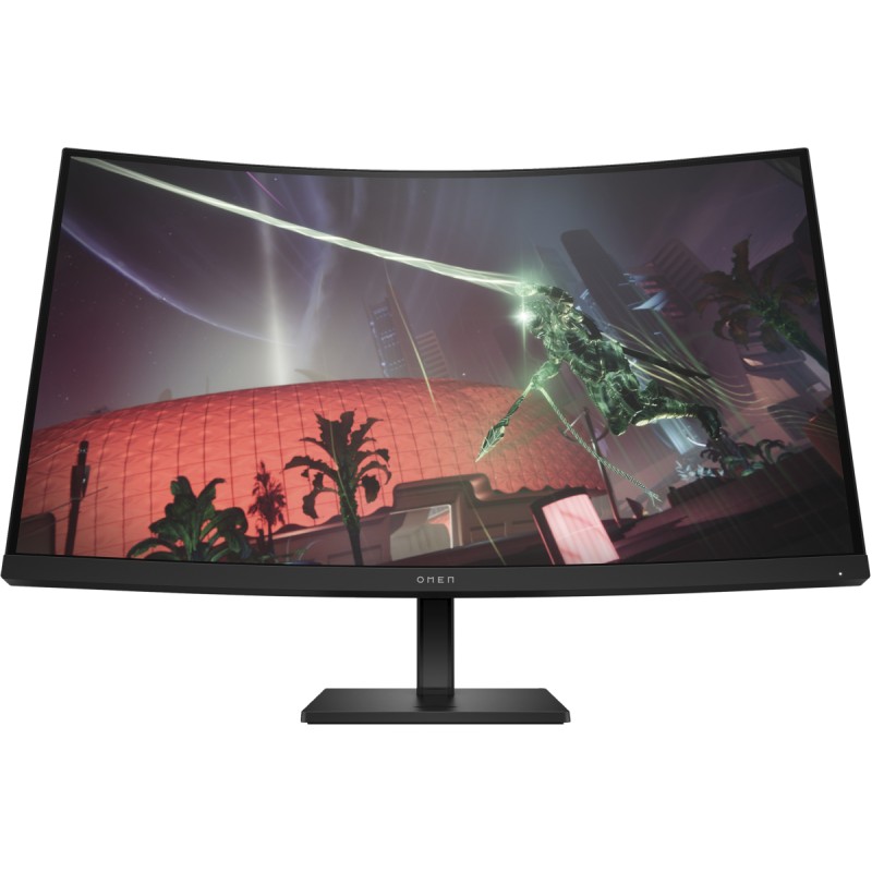 Computerskærm 25" eller større - HP OMEN 32c 32" QHD 165 Hz buet gaming-skærm med VA-panel