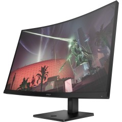 Computerskærm 25" eller større - HP OMEN 32c 32" QHD 165 Hz buet gaming-skærm med VA-panel