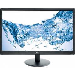 AOC 24" LED-skærm med højttalere (DVI/VGA) (brugt)