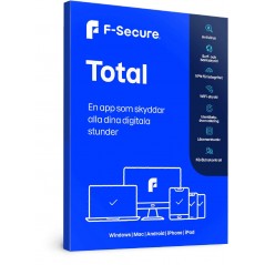 F-Secure Total (Internetsikkerhed + VPN + ID-beskyttelse) 5 licenser til Windows, Mac, iPhone, Android, iPad