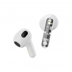 Bluetooth hovedtelefoner - Streetz T150 True Wireless in-ear headset hvid/transparent