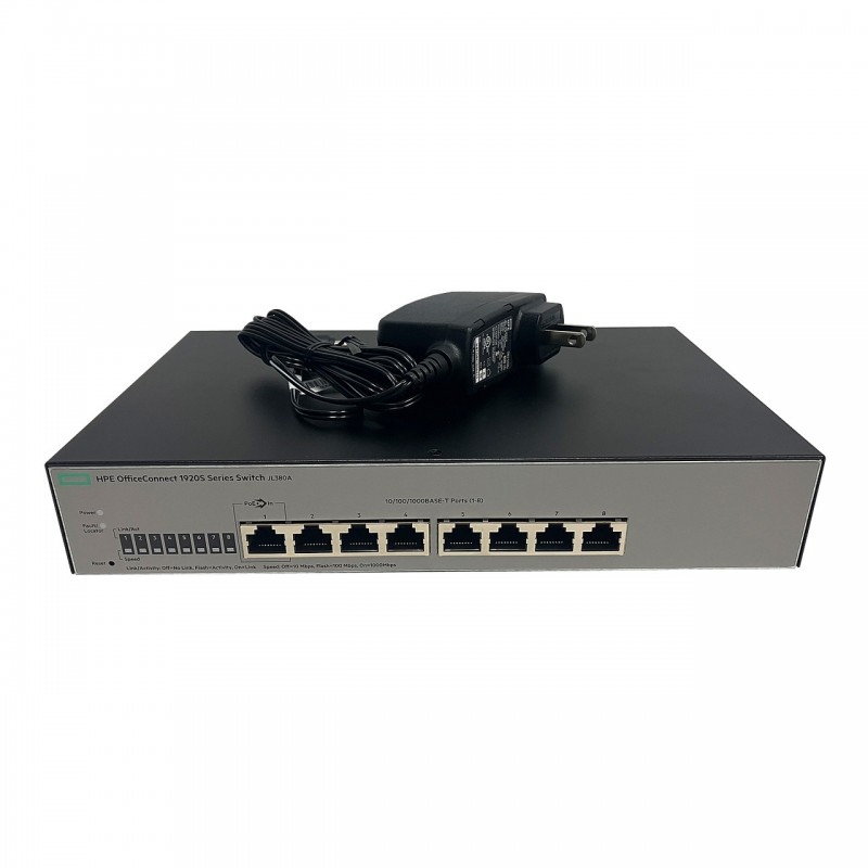 Netværksswitch - HPE OfficeConnect 1920S JL380A 8-portars Switch (beg)