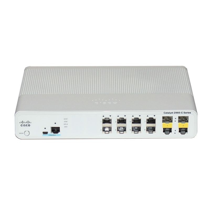 Netværksswitch - Cisco Catalyst WS-C2960C-8TC-L V01 Managed switch L2 Fast Ethernet (10/100) (beg)