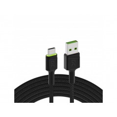 USB-C-kabel - Green Cell USB-C til USB-kabel 2 meter med understøttelse af QC 3.0-hurtigopladning