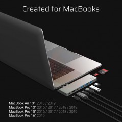 USB-C-dockingstation - GreenCell 8-Port Multiport 100W PD USB-C Hub til MacBook Air og Pro