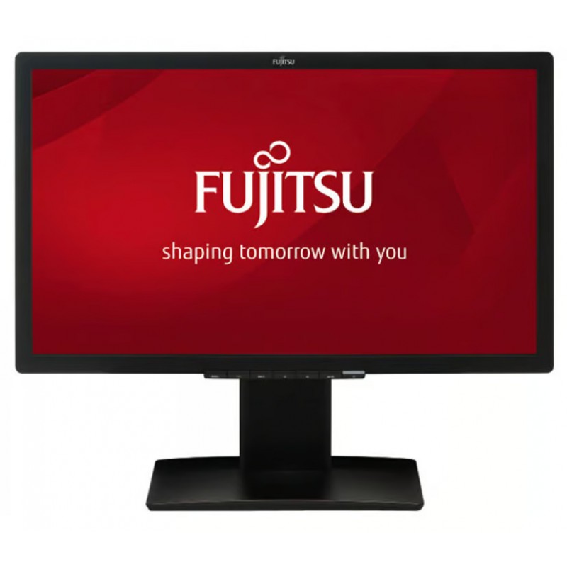 Brugte computerskærme - Fujitsu B24T-7 24" LED-skærm (brugt med ridser på ramm og fod)