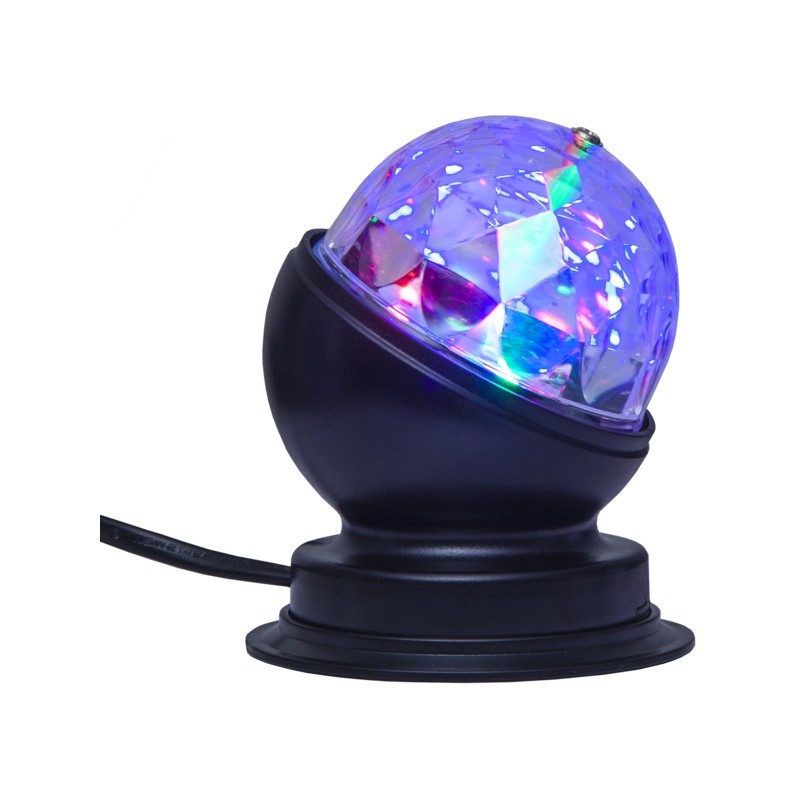 LED-lampa - Roterende diskolampe LED-bordlampe med RGB-belysning