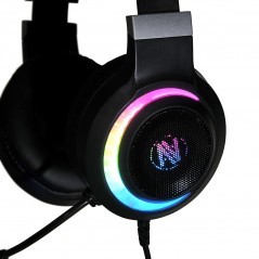 USB-gamingheadset til PC - iBox Aurora X10 gaming-headset USB med 7.1-lyd og RGB-belysning