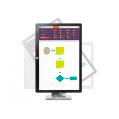 Brugte computerskærme - HP EliteDisplay E242 24-skærm med IPS-panel (brugt med ridser på skærm)