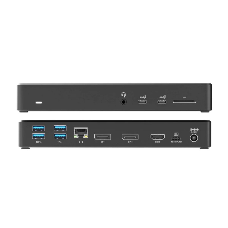 Dockingstation universal - Alogic USB-C Multiport Universal Docking Station 12-i-1 med understøttelse af 3 skærme