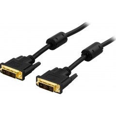 Deltaco 2 meter DVI-kabel (DVI-D Single Link)