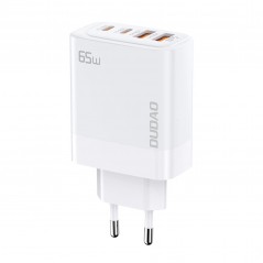 Strømadapter til hurtig opladning GaN med USB-C PD 65W 2x USB-C og 2x USB-A