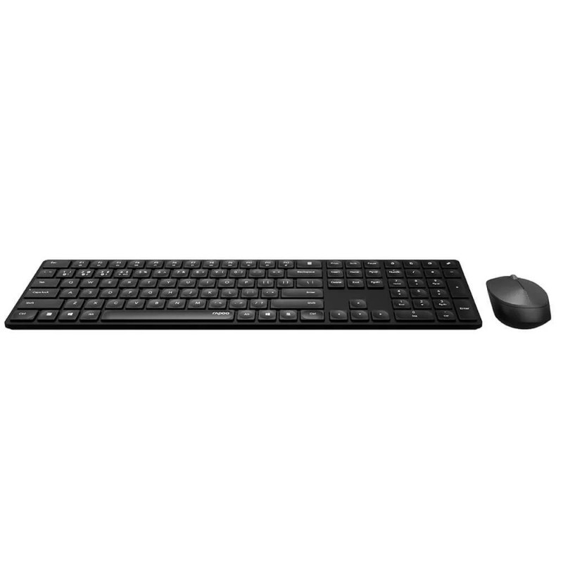 Trådløse tastaturer - Rapoo 8020M ultratyndt trådløst tastatur og mus med Multi-Mode (Bluetooth + USB)