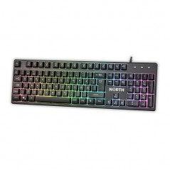 North K100 gamingtastatur med RGB-belysning