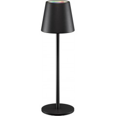 Genopladelig bordlampe med RGB til indendørs og udendørs brug, dimmable (sort/hvid/bronze)