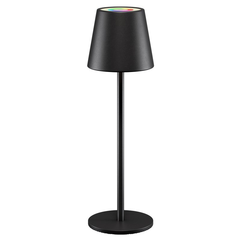 Udendørs belysning - Genopladelig bordlampe med RGB til indendørs og udendørs brug, dimmable (sort/hvid/bronze)