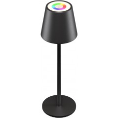 Udendørs belysning - Genopladelig bordlampe med RGB til indendørs og udendørs brug, dimmable (sort/hvid/bronze)