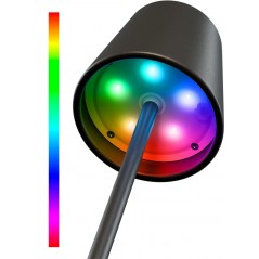 Udendørs belysning - Genopladelig bordlampe med RGB til indendørs og udendørs brug, dimmable (sort/hvid/bronze)