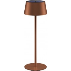 Goobay bærbar solopladet bordlampe til indendørs og udendørs brug, dimmable (sort/hvid/bronze)