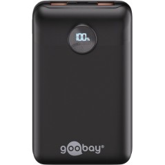 Goobay powerbank 20.000 mAh med 2x USB-A og 1x USB-C med understøttelse af PD 20W