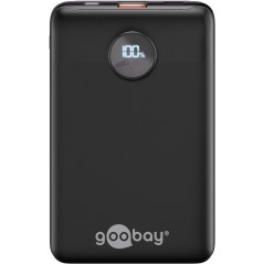 Goobay powerbank 10.000 mAh med 1x USB-A og 1x USB-C med understøttelse af PD 20W