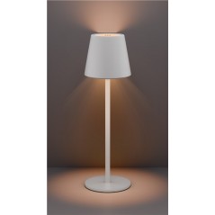 Udendørs belysning - Genopladelig bordlampe til indendørs og udendørs brug, dimmable (sort/hvid/bronze)