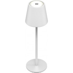 Udendørs belysning - Genopladelig bordlampe til indendørs og udendørs brug, dimmable (sort/hvid/bronze)