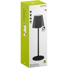 Udendørs belysning - Genopladelig bordlampe til indendørs og udendørs brug, dimmable (sort/hvid/bronze)