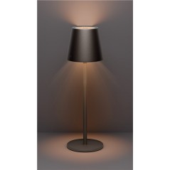 Udendørs belysning - Genopladelig bordlampe til indendørs og udendørs brug, dimmable (sort/hvid/bronze)