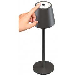 Udendørs belysning - Genopladelig bordlampe til indendørs og udendørs brug, dimmable (sort/hvid/bronze)