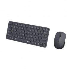 Trådløse tastaturer - Rapoo 9010M ultrakompakt trådløst tastatur og mus med Multi-Mode (Bluetooth + USB)