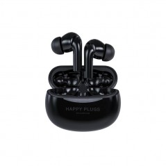 Happy Plugs Joy Pro in-ear bluetooth-hovedtelefoner/headset med aktiv støjreduktion hvid/sort