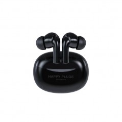 Støjreducerende hovedtelefoner - Happy Plugs Joy Pro in-ear bluetooth-hovedtelefoner/headset med aktiv støjreduktion hvid/sort