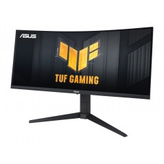 Computerskærm 25" eller større - ASUS TUF Gaming VG34VQEL1A 34" 3440x1440 ultrabred buet LED-skærm med VA-panel